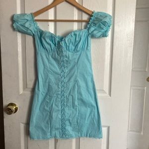 Blue corset style dress
